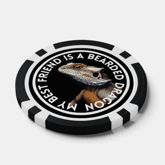 Beste vriend Bearded Dragon Poker Chips (Enkel)