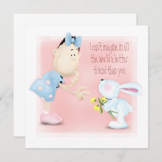 Beste vriend, bedankt creditcard (Voorkant / Achterkant)