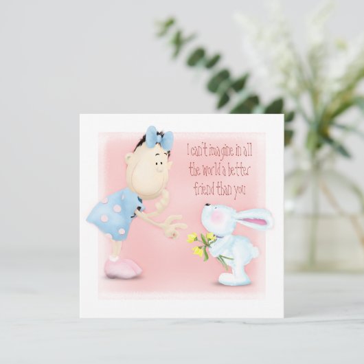 Beste vriend, bedankt creditcard (Staand voorkant)