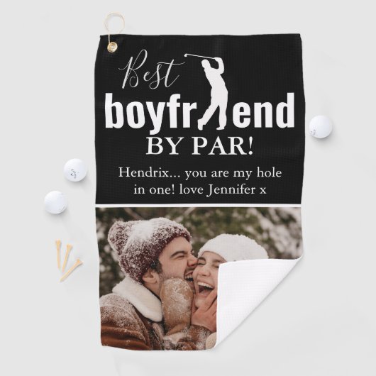 Beste vriend/beste vriendin via foto's/bericht wee golfhanddoek (Insitu)