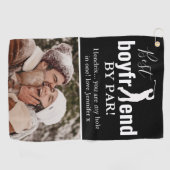Beste vriend/beste vriendin via foto's/bericht wee golfhanddoek (Horizontaal)