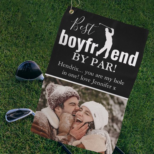 Beste vriend/beste vriendin via foto's/bericht wee golfhanddoek