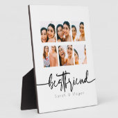 Beste vriend bestie 6 foto collage gift fotoplaat (Zijkant)