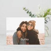 Beste Vriend Besties Aangepaste Foto Feestdagenkaart (Staand voorkant)