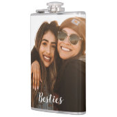 Beste Vriend Besties Aangepaste Foto Heupfles (Links)