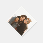 Beste Vriend Besties Aangepaste Foto Servet (Hoek)