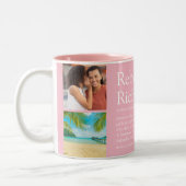 Beste Vriend BFF Besties Definitie Foto's Roze Tweekleurige Koffiemok (Links)