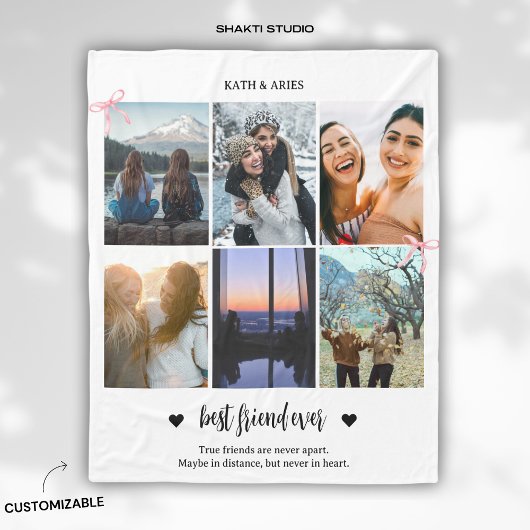 Beste Vriend BFF Cadeau Foto Fleece Deken