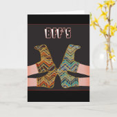 BESTE VRIEND BFF-VRIENDINNEN HALLO KAART (Gele Bloem)