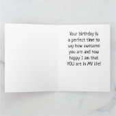 **BESTE VRIEND** BIRTHDAY WISHCARD KAART (Binnen)