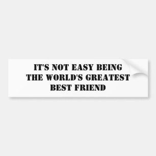 Beste vriend bumpersticker