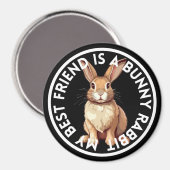 Beste Vriend Bunny Konijn Magneet (Voorkant / Achterkant)