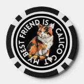 Beste vriend Calico Cat Poker Chips (Achterkant)