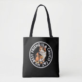 Beste vriend Calico Cat Tote Bag (Voorkant)