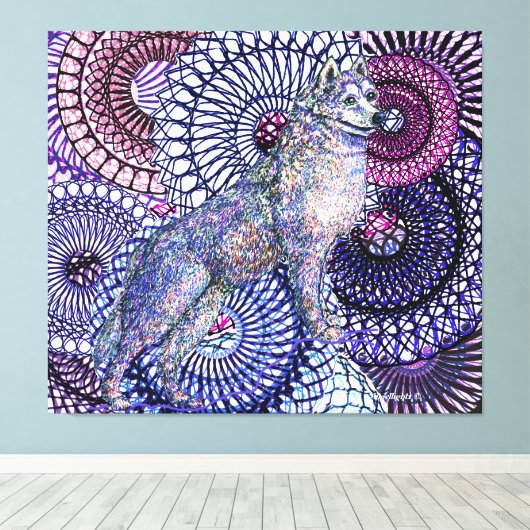 Beste vriend canvas afdruk (Insitu (Houten vloer))