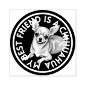 Beste vriend Chihuahua Rubberstempel (Afrduk)