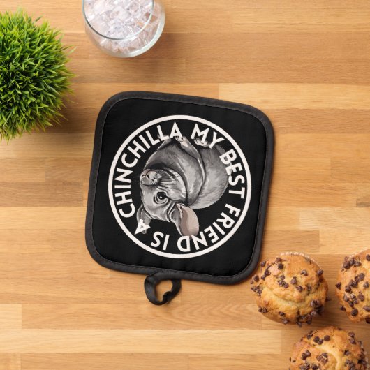 Beste vriend Chinchilla Pannenlap (Top down)