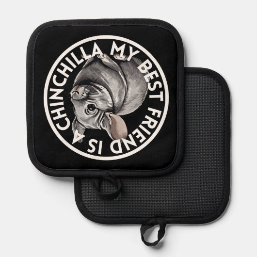 Beste vriend Chinchilla Pannenlap (Voorkant / Achterkant)