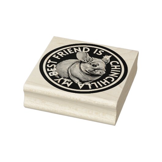 Beste vriend Chinchilla Rubberstempel (Stempel)
