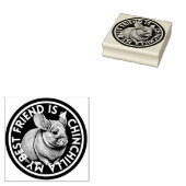 Beste vriend Chinchilla Rubberstempel (Gestempeld)
