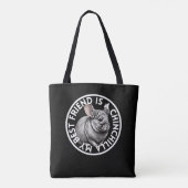 Beste vriend Chinchilla Tote Bag (Achterkant)