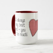 Beste Vriend Coffee Mug Mok (Voorkant links)