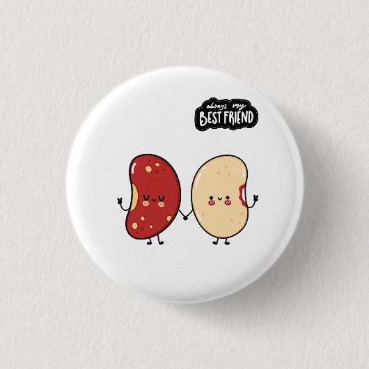 Beste Vriend Cute Eten Ronde Button 3,2 Cm (Voorkant)