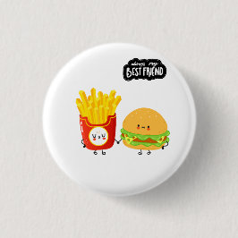 Beste Vriend Cute Eten Ronde Button 3,2 Cm