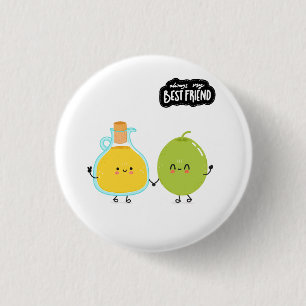 Beste Vriend Cute Eten Ronde Button 3,2 Cm