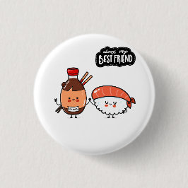 Beste Vriend Cute Eten Ronde Button 3,2 Cm