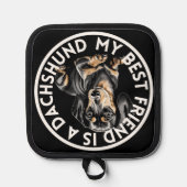 Beste vriend Dachshund Pannenlap (Voorkant)