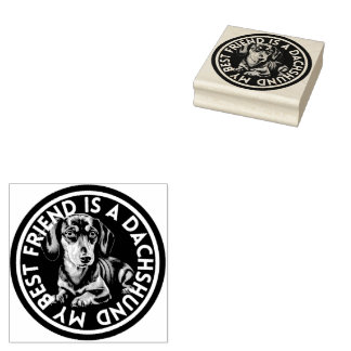 Beste vriend Dachshund Rubberstempel