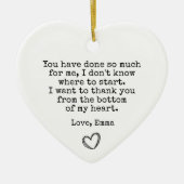 Beste Vriend Dank je | Denk aan jou Keramisch Ornament (Voorkant)