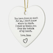 Beste Vriend Dank je | Denk aan jou Keramisch Ornament (Links)