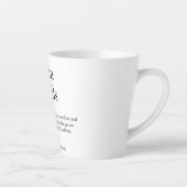 Beste Vriend Definitie Leuk Zwart en Wit Latte Mok (Rechts)