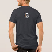 Beste vriend (donkere modus) | Heren Tri-Blend Shirt (Achterkant)
