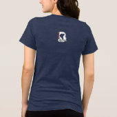 Beste vriend (donkere modus) | Vrouwen Tri-Blend Shirt (Achterkant)