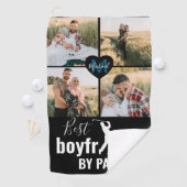 Beste vriend door foto-inkuilmonogram op foto's golfhanddoek (Insitu)