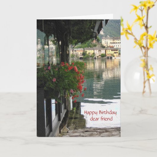 Beste vriend, een fijne verjaardag kaart (Gele Bloem)