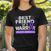 Beste vriend Epilepsie Krijger Steun Tri-Blend Shirt