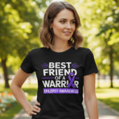 Beste vriend Epilepsie Krijger Steun Tri-Blend Shirt