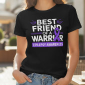 Beste vriend Epilepsie Krijger Steun Tri-Blend Shirt
