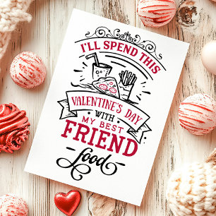 Beste Vriend Eten Grappig Anti Valentijnsdag Feestdagen Kaart