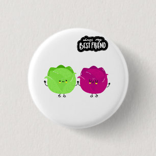 Beste Vriend Eten Vriendschap Ronde Button 3,2 Cm