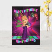 Beste Vriend Fijne verjaardag met een kleine staar Kaart (Gele Bloem)