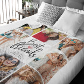 Beste Vriend Foto Collage Fleece Deken