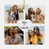 Beste Vriend foto collage Ornamenten (Achterkant)