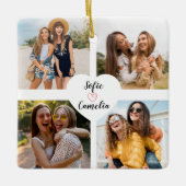 Beste Vriend foto collage Ornamenten (Voorkant)