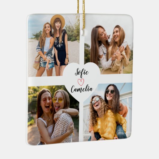 Beste Vriend foto collage Ornamenten (Rechts)