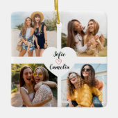 Beste Vriend foto collage Ornamenten (Voorkant)